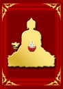 Bouddhist symbol-Golden Medicine Buddha